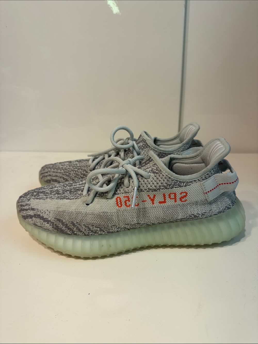 Gently used Yeezy boost 350 v2 blue zebra men’s 8 shoes